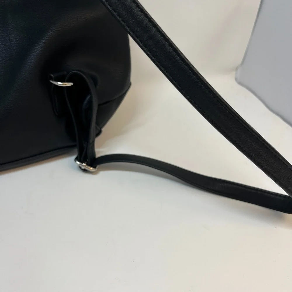 Steve Madden Black Backpack‎ Purse Excellent Condition 14.5